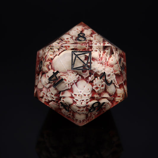 D20 Pile of Skulls 30mm/1.18" (mars/black)